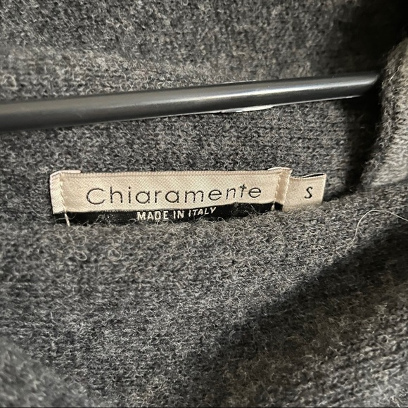 Chiaramente Italy Grey wool blend wrap cardigan - Picture 2 of 6
